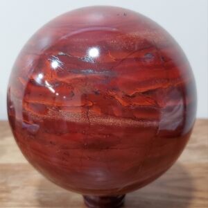 5.6 lbs Red Jasper Crystal Sphere 121mm